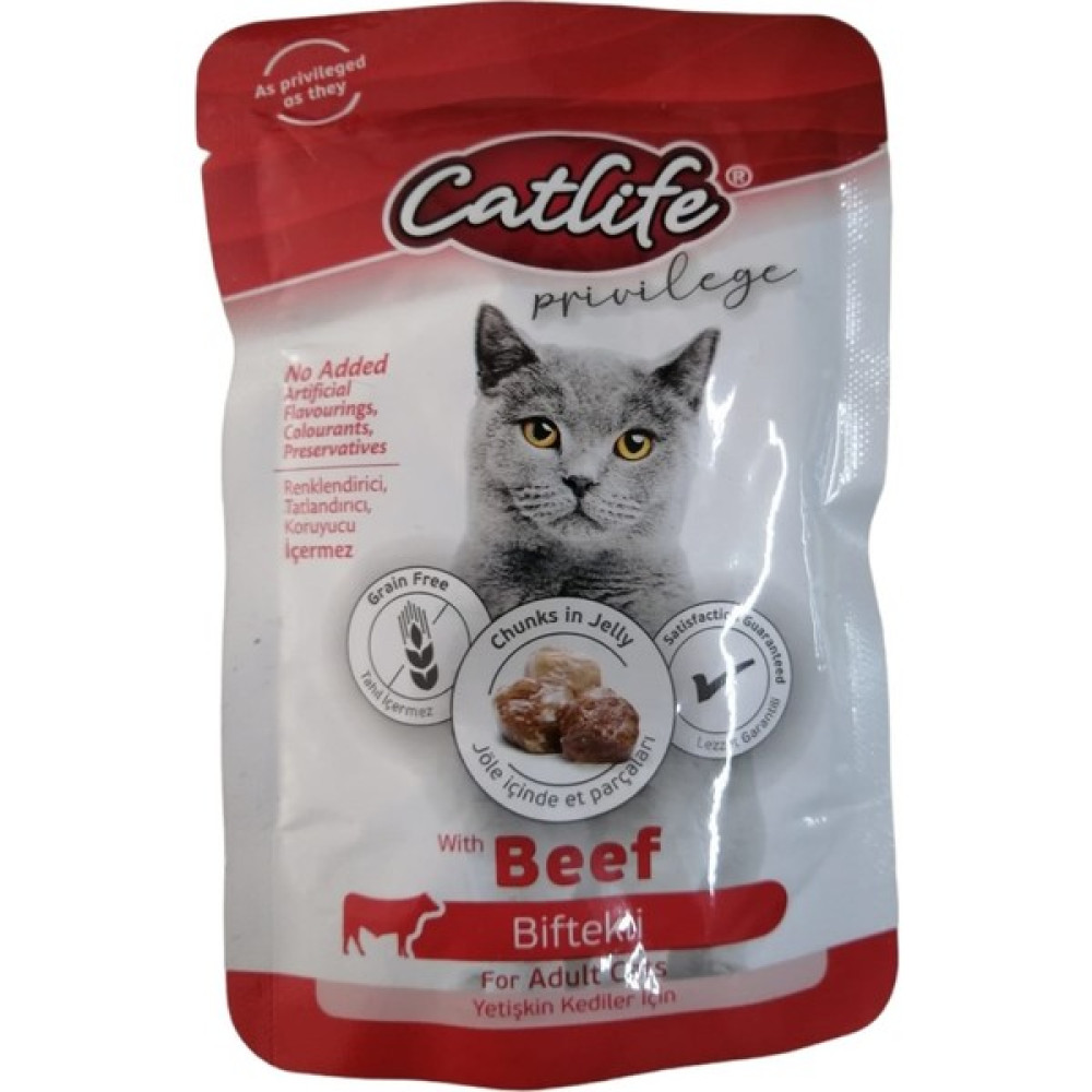 Catlife Clfw-25 Catlife Biftekli Pouch 85GR 24LÜ Evcil Hayvan Ürünleri Fiyatı