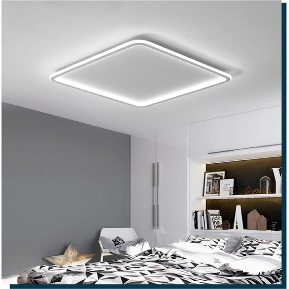 Catluz Beyaz 80X80CM Kare 3 Işık Rengi Kare LED Tavan Lambası,avize,modern Aydınlatma,dekoratif Işık Avize Fiyatı