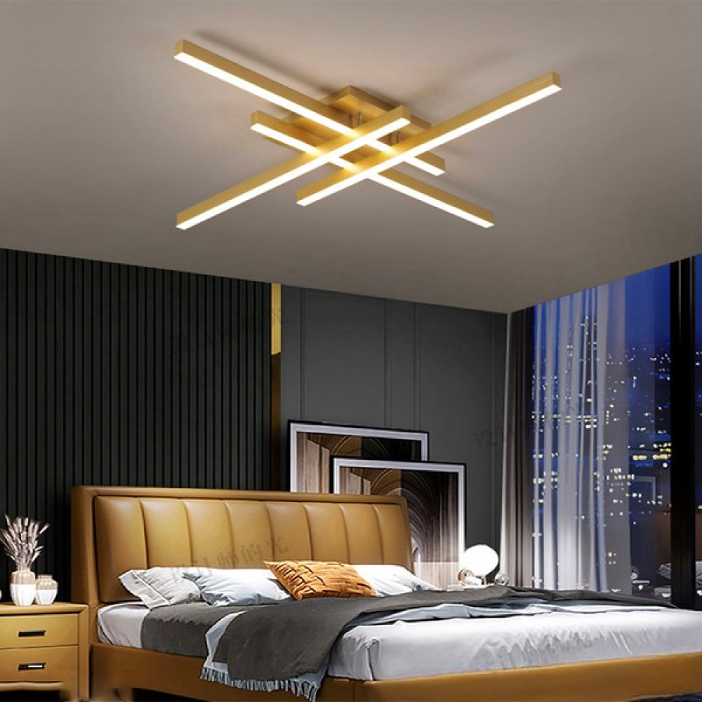 Catluz Gold 3 Işık Rengi #2 LED Tavan Lambası,avize,modern Aydınlatma,dekoratif Işık - Eskitme Avize Fiyatı