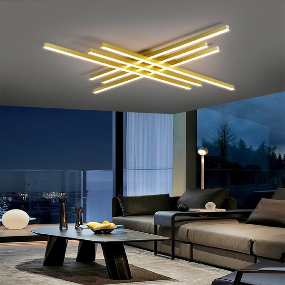 Catluz Gold 3 IŞIK RENGİ #3 LED Tavan Lambası,avize,modern Aydınlatma,dekoratif Işık - Eskitme Avize Fiyatı