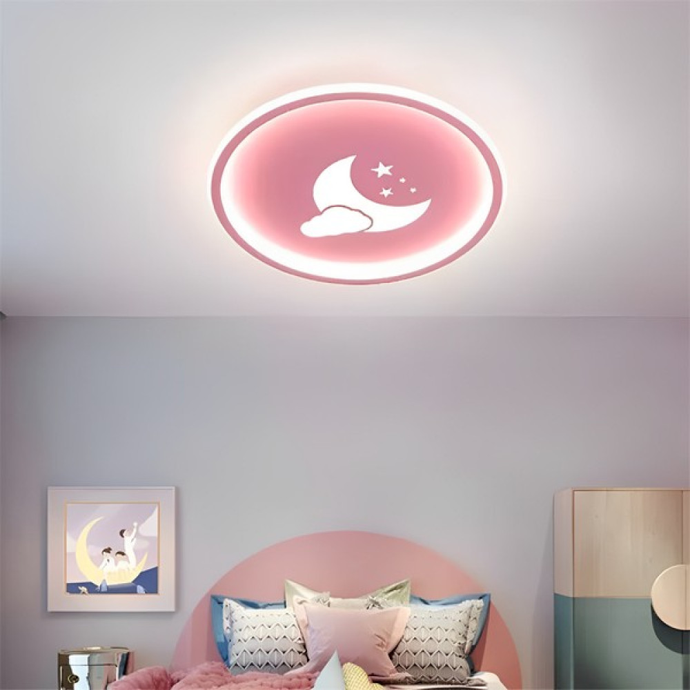Catluz Pembe Ø40CM Bebek Odası LED Tavan Lambası,çocuk Odası Avize,aydınlatma,dekoratif Işık Avize Fiyatı
