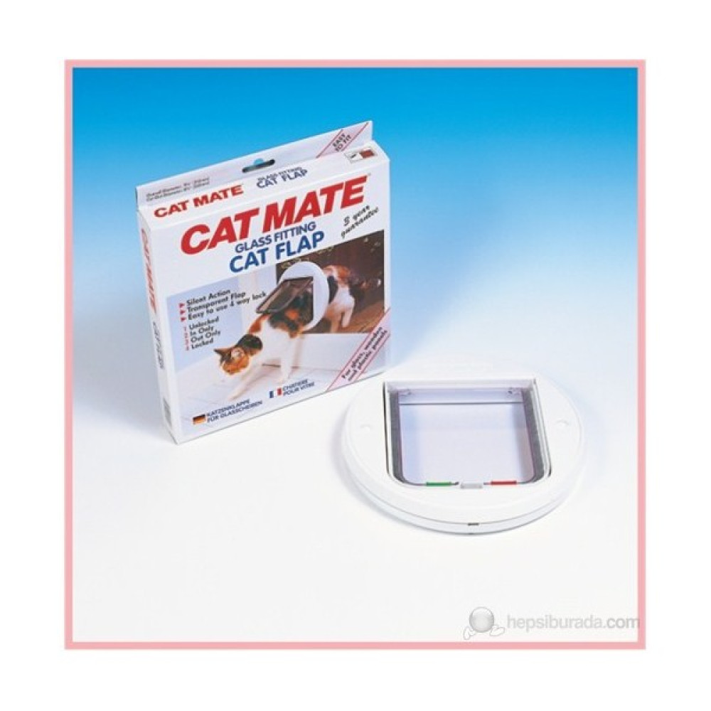 Catmate Kedi Kapısı 4 Yollu Cam için - 210C - 245mmx223mm Evcil Hayvan Ürünleri Fiyatı