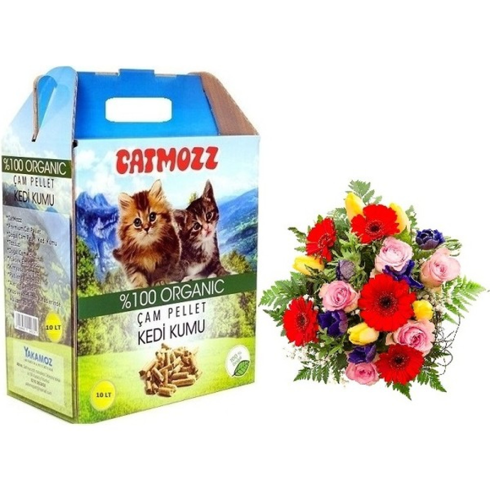 Catmozz Spring Doğal Organik Çam Peleti Kedi Kumu Bahar Kokulu 10 Lt Orijinal Paket Evcil Hayvan Ürünleri Fiyatı