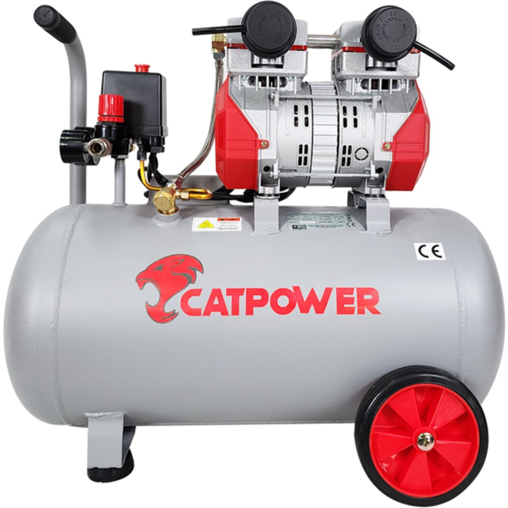 Catpower 50 lt Eko Sessiz-Yağsız Kompresör 8 bar Basınç 2 hp Motor Gücü ile Yüksek Performans CAT1154 Hava Kompresörü Fiyatı