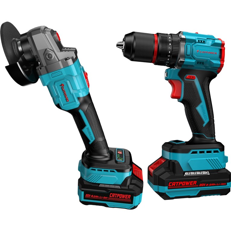 Catpower E1030 Kömürsüz Li-Ion Akülü 2'li Kombo Set Matkap ve Avuç Taşlama 20V 4.0AH+2.0AH Matkaplar Fiyatı