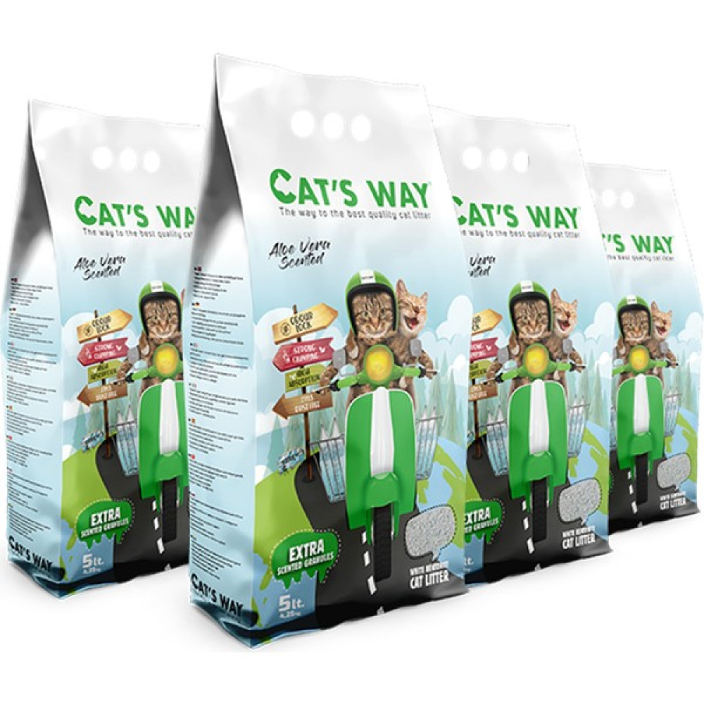 Cat's Way Aloe Vera Kokulu Kedi Kumu (5L. x 4Adet) Evcil Hayvan Ürünleri Fiyatı