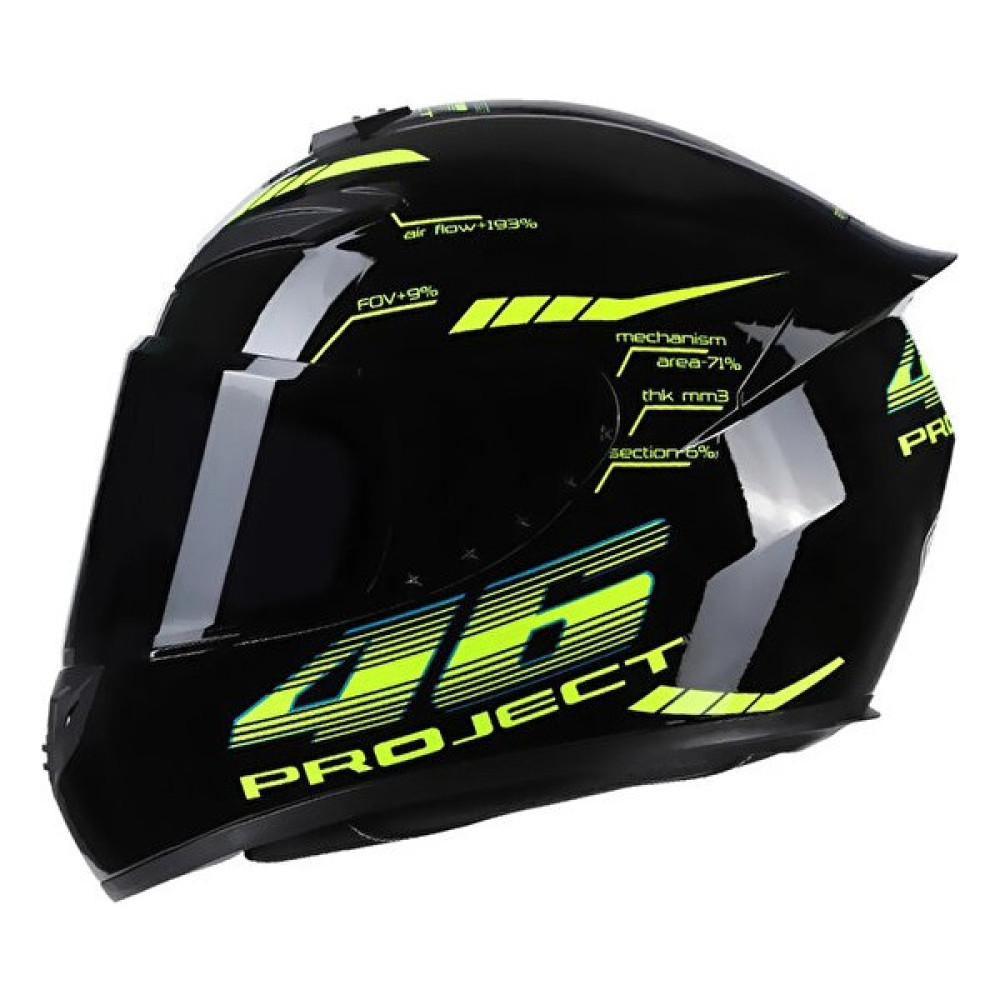 Catteo Motosiklet Kaskı Tam Kask Sıcak Sürme (Yurt Dışından) - 2XL - Siyah - Yeşil Motorsiklet Kaskları Fiyatı