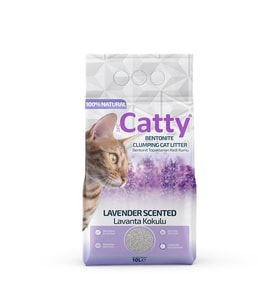 Catty Lavanta Kokulu Bentonit Kedi Kumu 10 Lt - Mükemmel Topaklaşma ve Koku Kontrolü Evcil Hayvan Ürünleri Fiyatı