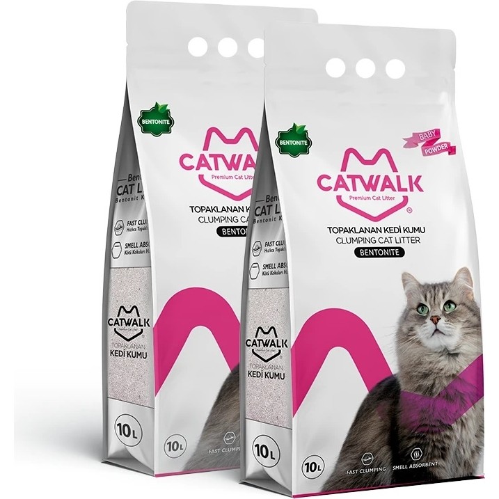 Catwalk Bebek Pudralı İnce Taneli Kedi Kumu 2 x 10 Lt Evcil Hayvan Ürünleri Fiyatı