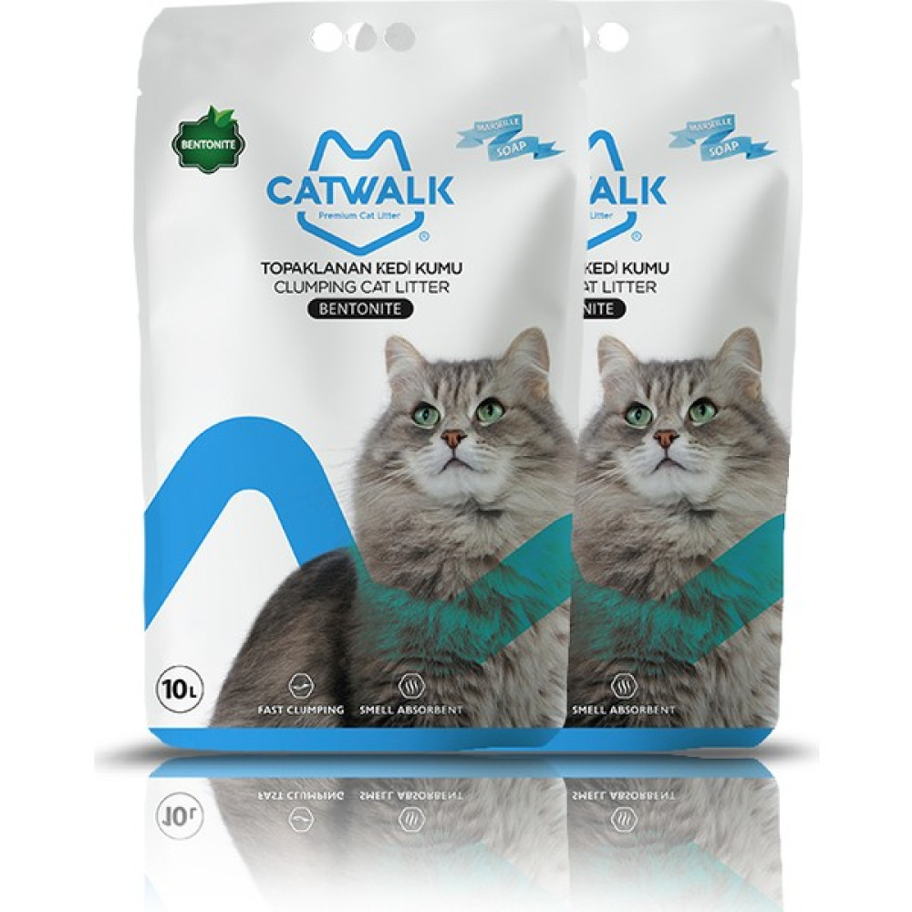 Catwalk Bentonit Marsilya Sabunlu Kedi Kumu 10 Lt x 2 Evcil Hayvan Ürünleri Fiyatı