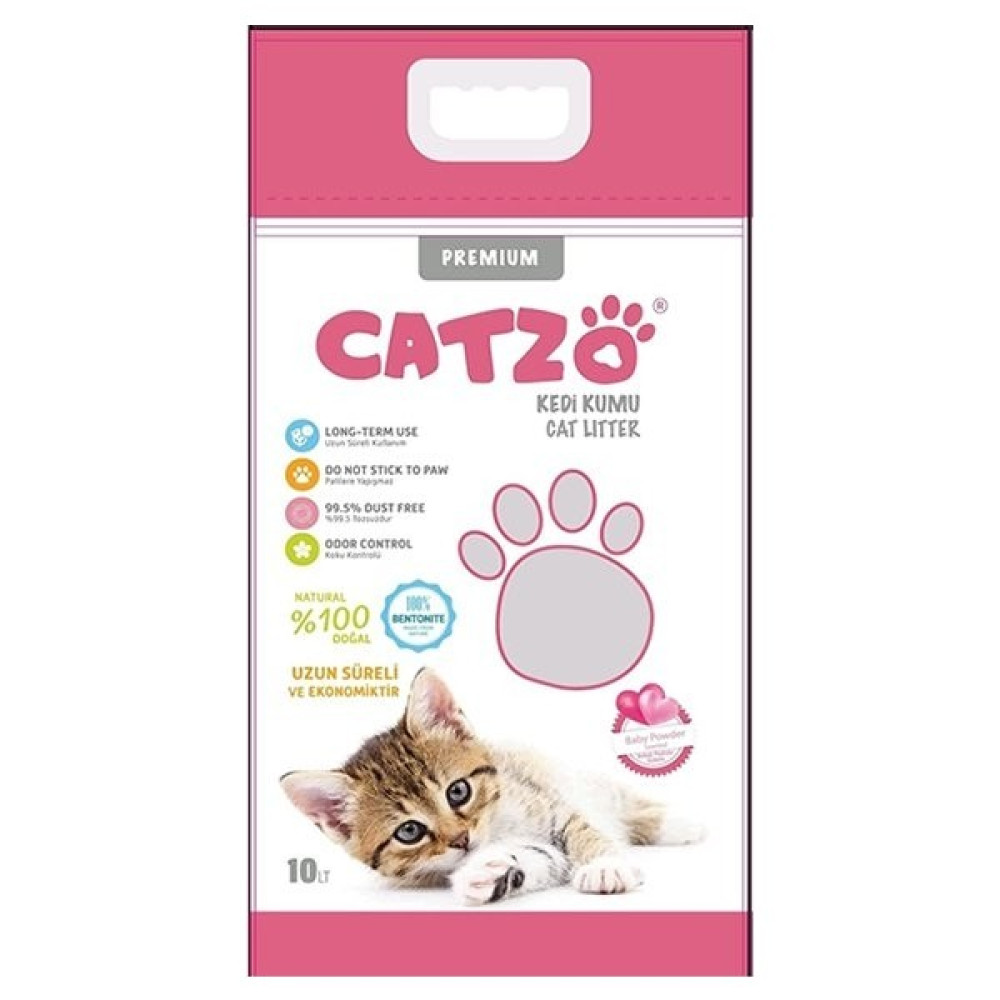 Catzo Bentonit Bebek Pudra Kokulu Topaklanan Kedi Kumu 10 Lt Evcil Hayvan Ürünleri Fiyatı