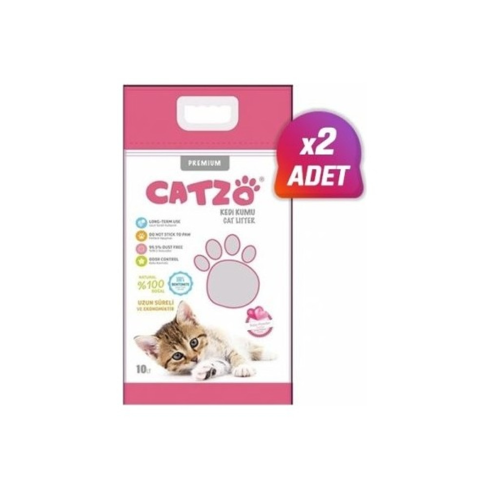 Catzo Bentonit Bebek Pudra Kokulu Topaklanan Kedi Kumu 10 Lt 2 Adet Evcil Hayvan Ürünleri Fiyatı