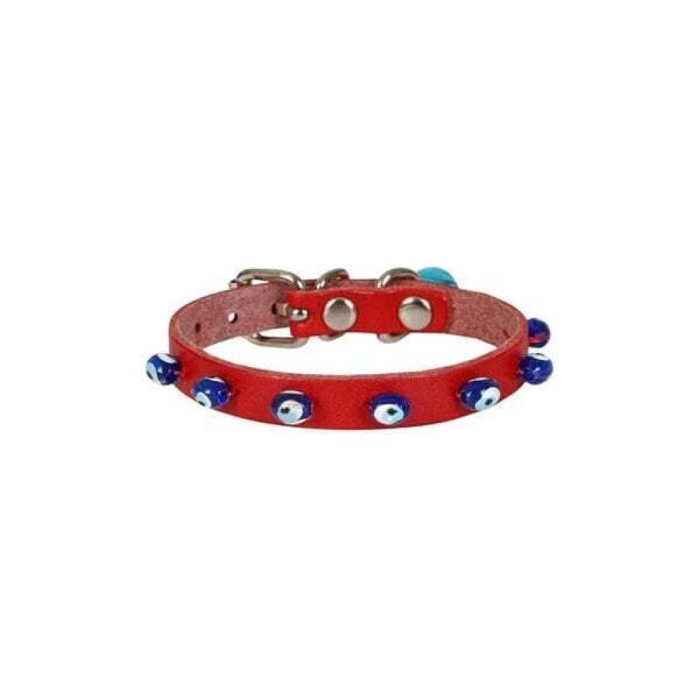 Catzo Cattie Boncuklu Deri Küçük Irk Köpek ve Kedi Boyun Tasması Small Kırmızı 1 x 16 x 20 cm Evcil Hayvan Ürünleri Fiyatı