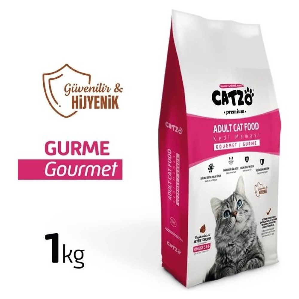 Catzo Premium Gourmet Renkli Taneli Yetişkin Kedi Maması 1 kg Evcil Hayvan Ürünleri Fiyatı