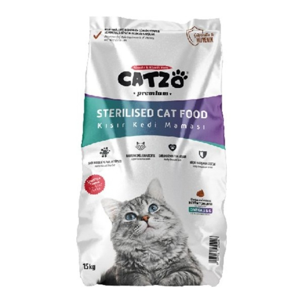 Catzo Premium Tavuklu Kısırlaştırılmış Kedi Maması 15 kg Evcil Hayvan Ürünleri Fiyatı