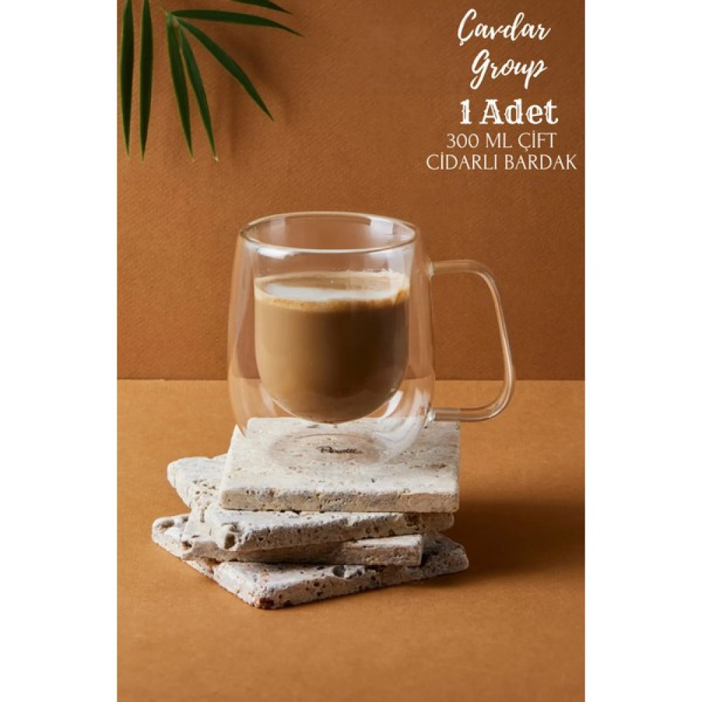 Çavdar Group 300 ml Çift Cidarlı Fincan Çay Kahve Bardağı Cam Bardak 1 Adet Fincan / Bardak / Kahve Takımı Fiyatı