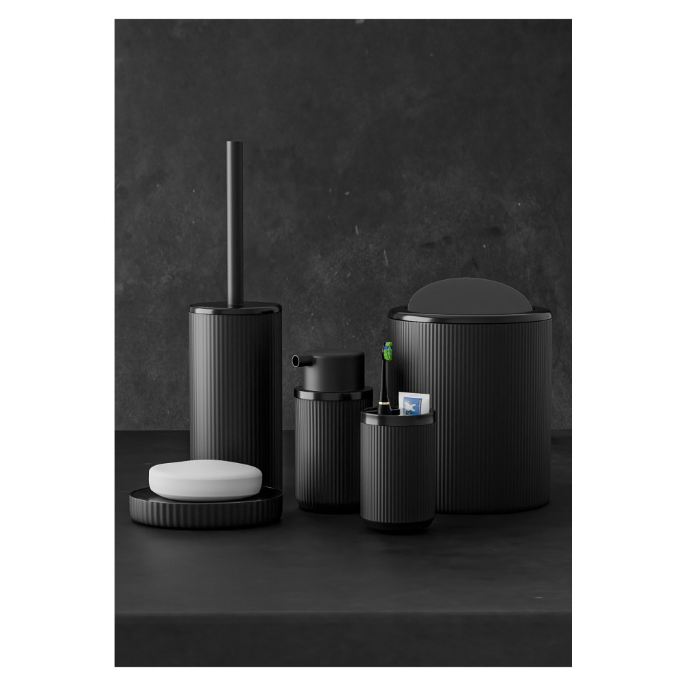 Çavdar Group 5 Parça Black & Black Banyo Seti Çöp Kovası Diş Fırçalık Sabunluk Fırçalık Seti Banyo Aksesuarları Fiyatı