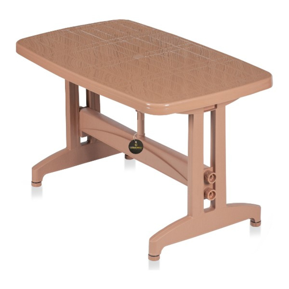 Çavdar Group Nova 70X120 Sabit Masa Bahçe Balkon Teras Masa Plastik Ayaklı Masa - Teak Bahçe Masası Fiyatı