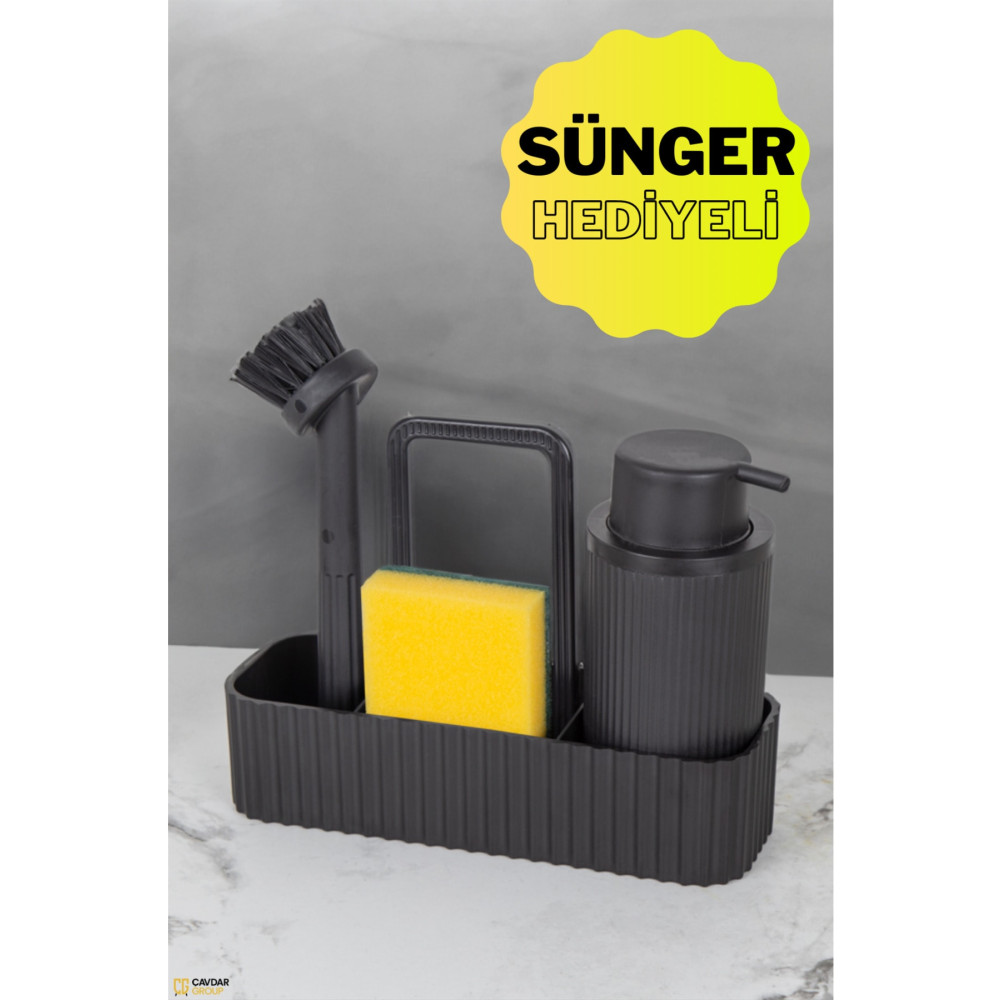 Çavdar Group Nova Oval Hazneli Lüx Fırçalı Mutfak Seti & Sıvı Sabunluk Mutfak- Banyo Süngerlik & Sabunluk Sabunluk Fiyatı
