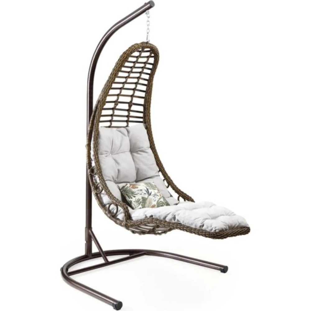 Çavdar Group Rest Rattan Tek Kişilik Salıncak Bahçe Balkon Teras Salıncağı - Acı Kahverengi Bahçe Salıncağı Fiyatı