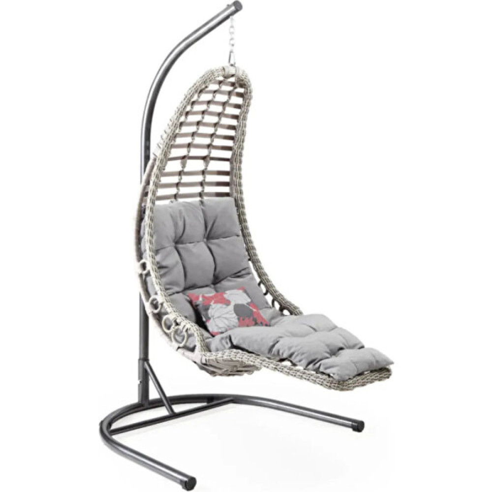 Çavdar Group Rest Rattan Tek Kişilik Salıncak Bahçe Balkon Teras Salıncağı - Beyaz Bahçe Salıncağı Fiyatı
