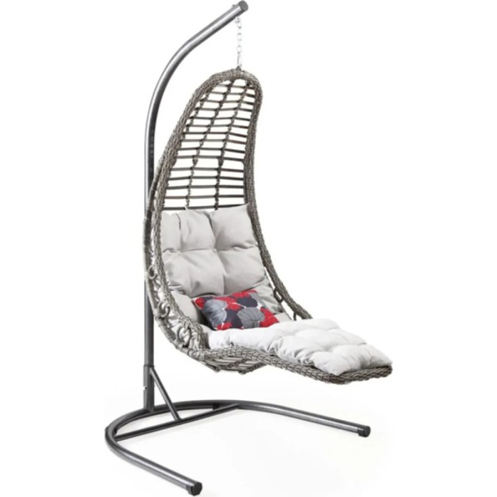 Çavdar Group Rest Rattan Tek Kişilik Salıncak Bahçe Balkon Teras Salıncağı - Gri Bahçe Salıncağı Fiyatı
