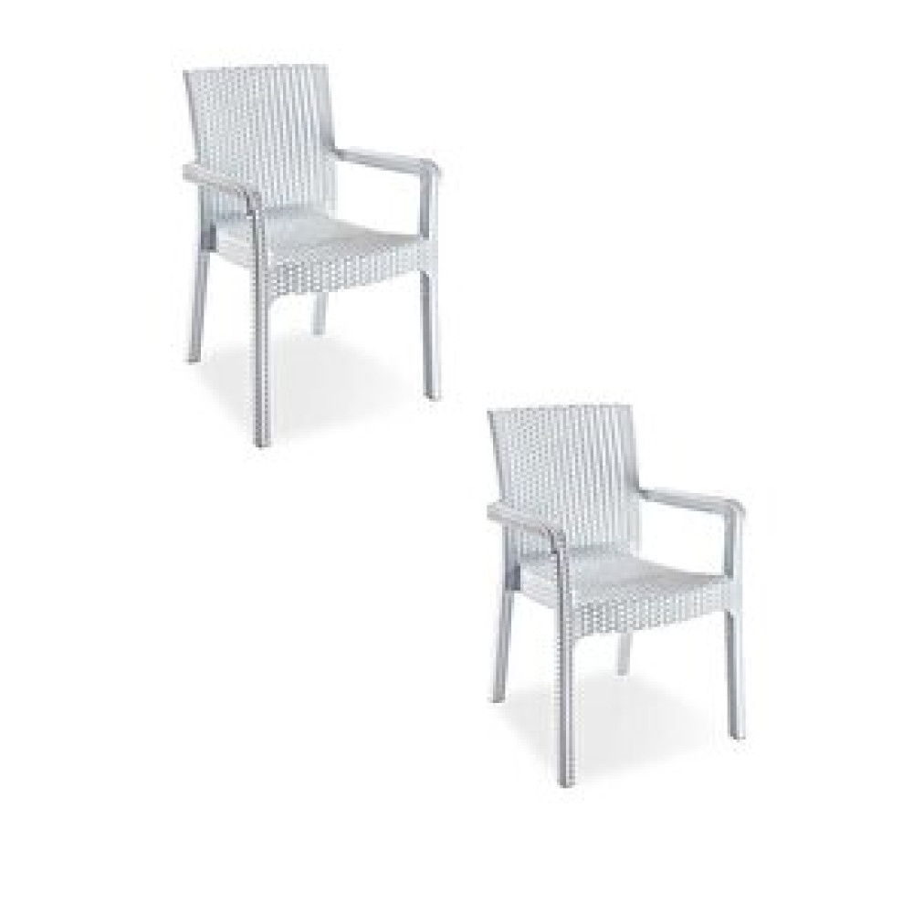 Çavdar Group Trend Lüx Rattan Desen Bahçe Koltuğu Balkon Bahçe Teras Sandalye Beyaz 2 Adet 1000 Beyaz Bahçe Sandalyesi Fiyatı