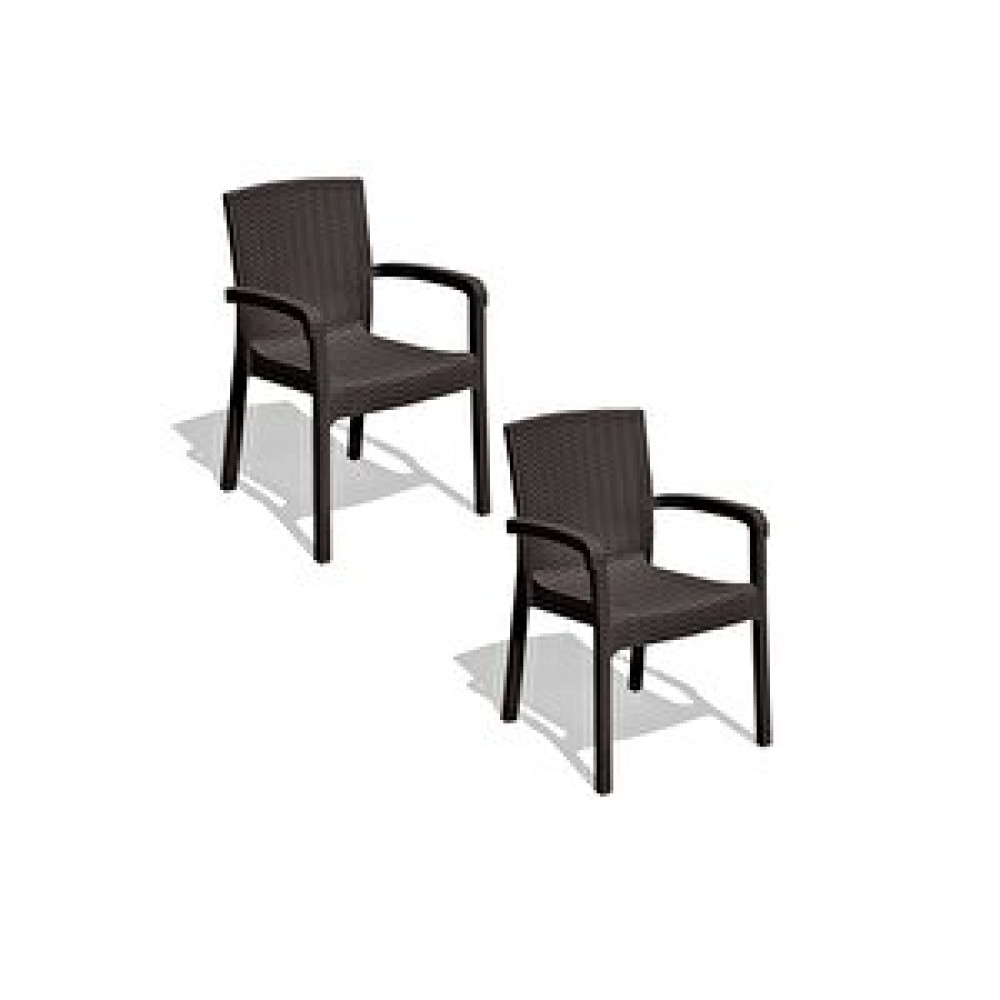 Çavdar Group Trend Lüx Rattan Desen Bahçe Koltuğu Balkon Bahçe Teras Sandalye Kahverengi 2 Adet 8506 Koyu Kahve Bahçe Sandalyesi Fiyatı