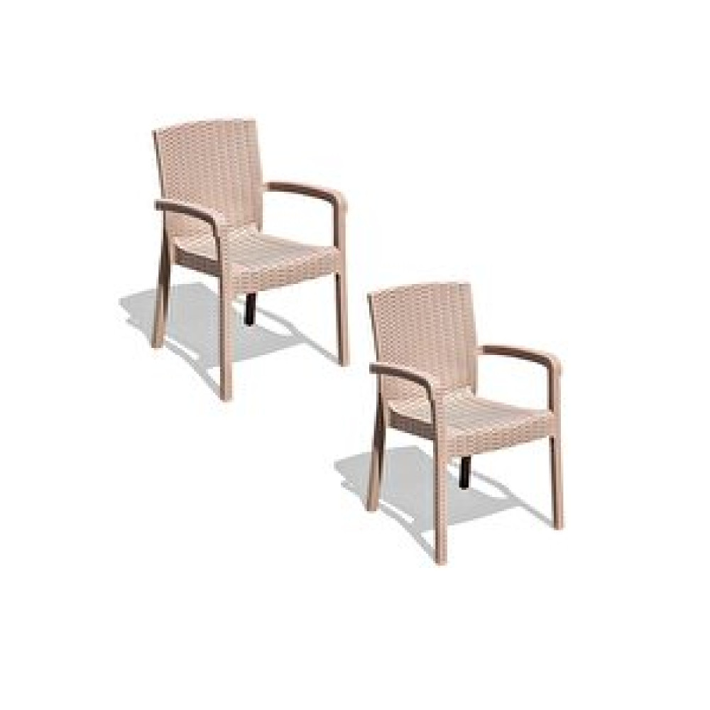 Çavdar Group Trend Lüx Rattan Desen Bahçe Koltuğu Balkon Bahçe Teras Sandalye Krem 2 Adet 1140 Krem Bahçe Sandalyesi Fiyatı