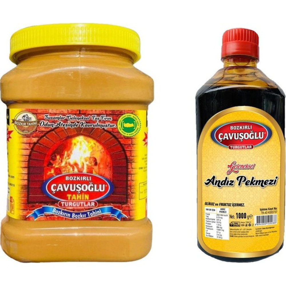 Çavuşoğlu Tahin Kepekli 930 gr + Çavuşoğlu Andız Pekmezi 1000 gr Diğer Fiyatı