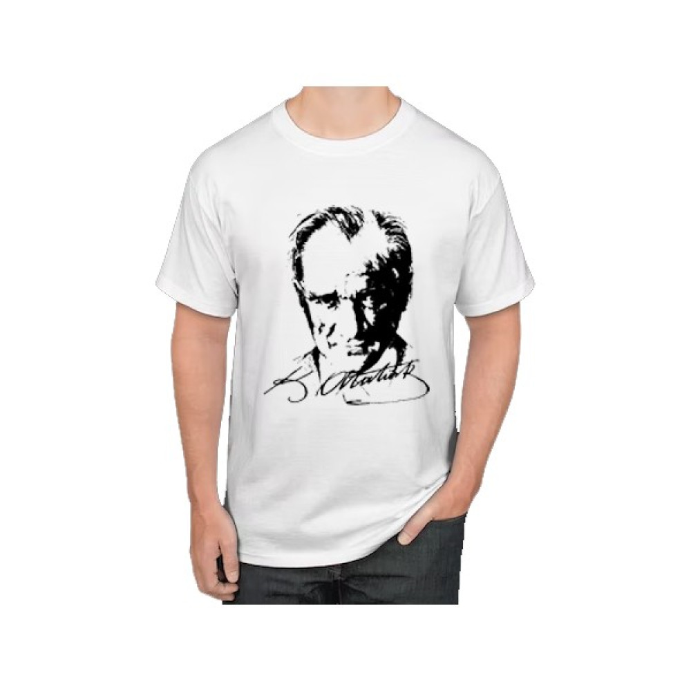 Cawisse Gömlek Atatürklü Beyaz Tişört T-Shirt & Sweatshirt (Outdoor) Fiyatı