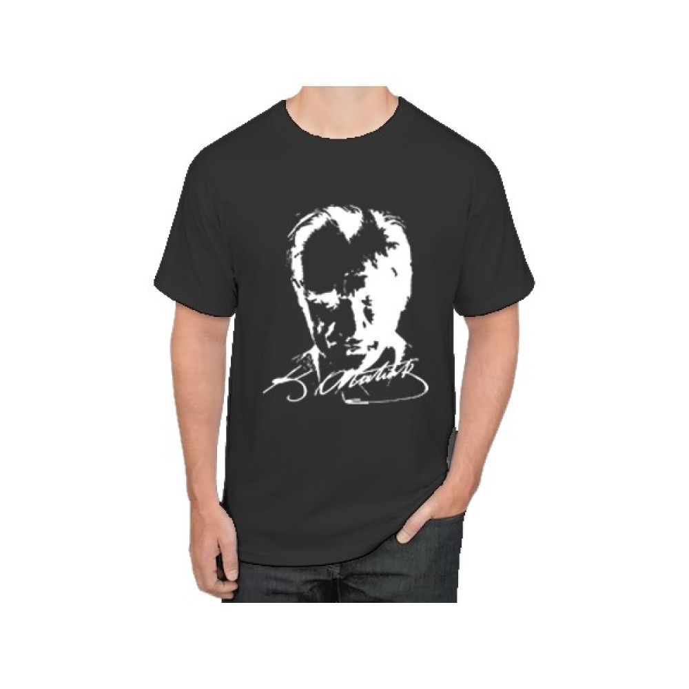Cawisse Gömlek Atatürklü Siyah Tişört Erkek T-shirt Fiyatı