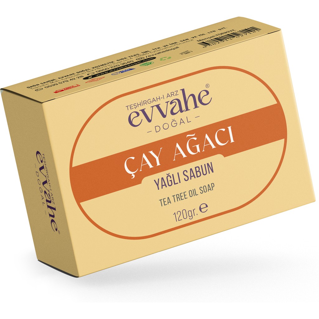 Çay Ağacı Yağlı Sabun 120 gr Evvahe Doğal Koku ve Cilt İçin Özel Özellikler Taşır Diğer Fiyatı