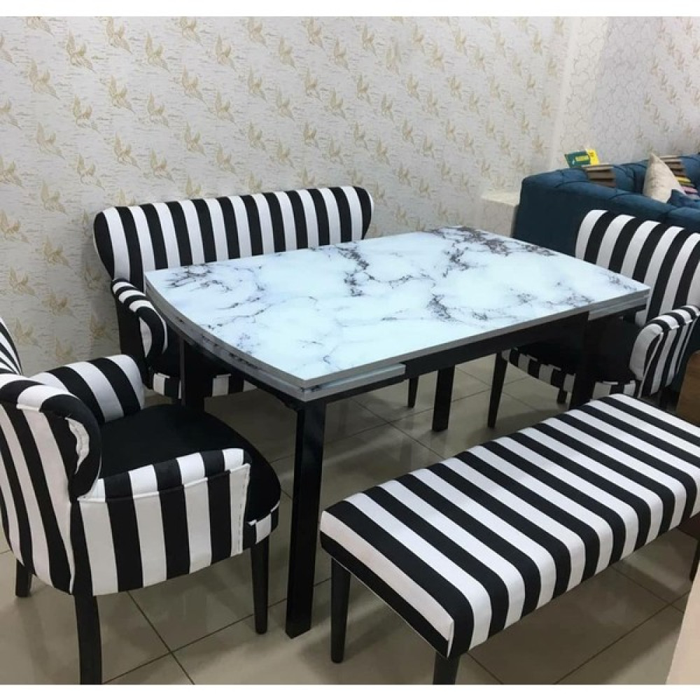 Çay Seti Koltuk Takımı Oturma Grubu Balkon Cafe Ofis 2+1+1+Bench - Renkli Koltuk Takımı / Seti Fiyatı