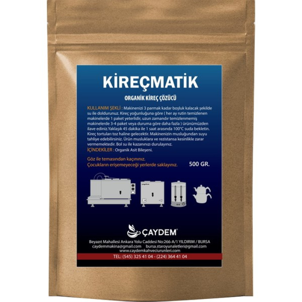 Çaydem Organik Kireç Sökücü 500 gr - 500 g Çamaşır Makinesi Ürünleri Fiyatı