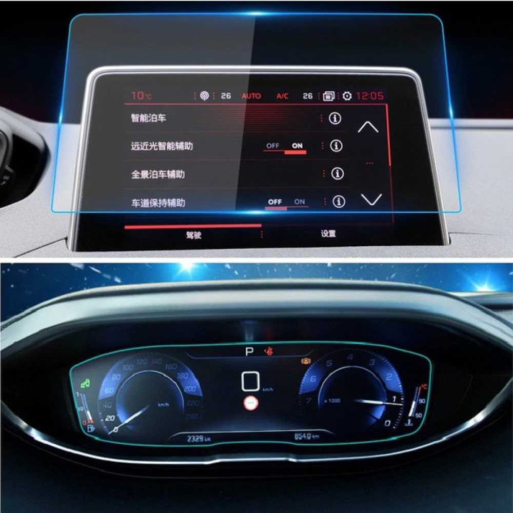 Cayka Peugeot 3008 5008 Gösterge ve Navigasyon 9H Nano Ekran Koruyucu Oto Teypleri Fiyatı