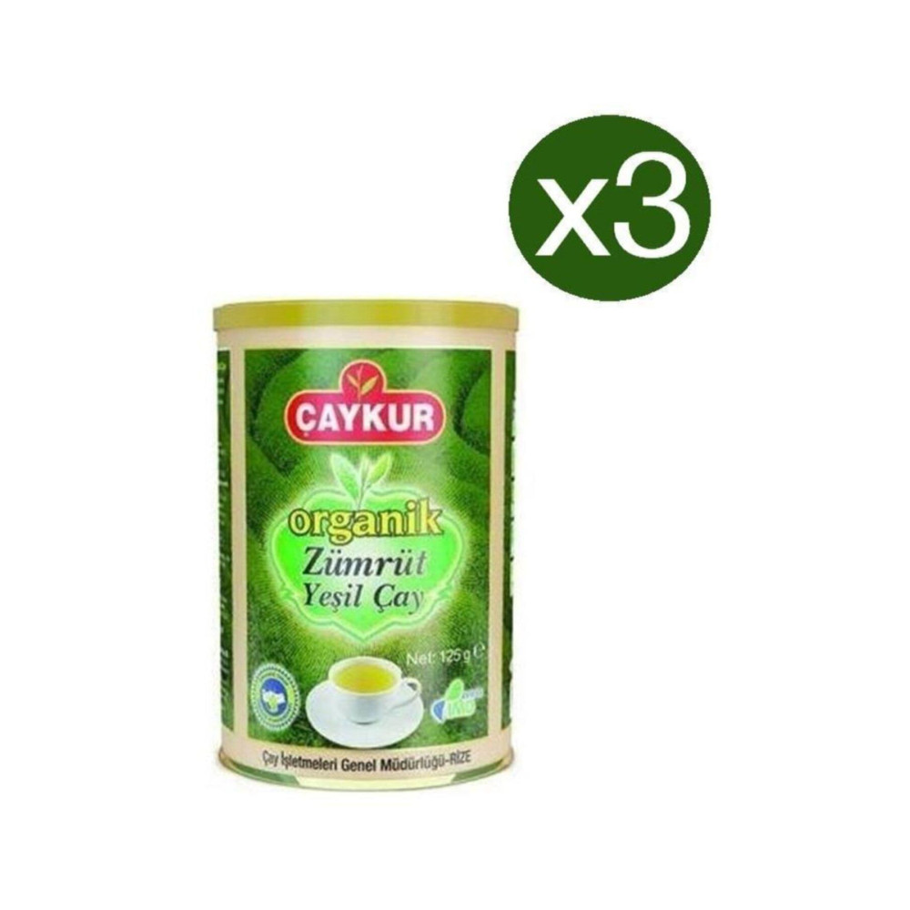 Çaykur Organik Zümrüt Yeşil Çay 125 gr X 3 Adet Çay Fiyatı
