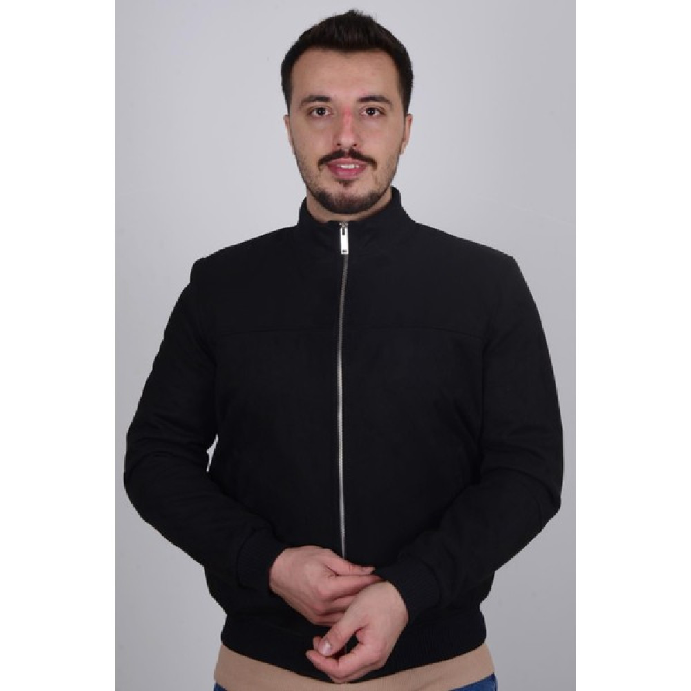 Cazador 23KCEED01008 Siyah Erkek Süet Mont Erkek Mont Fiyatı