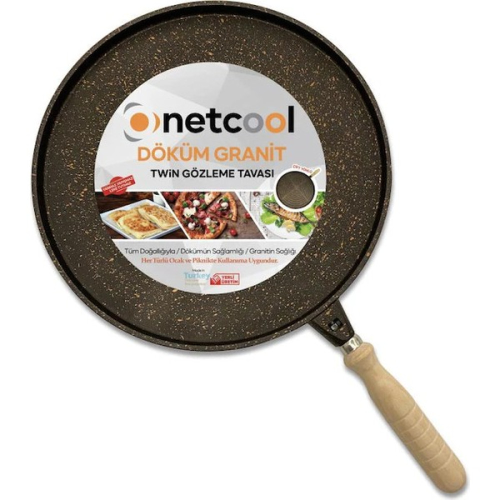 Cazip Alışveriş Netcool Derin Döküm Granit Gözleme Tavası 36 cm Tavalar Fiyatı