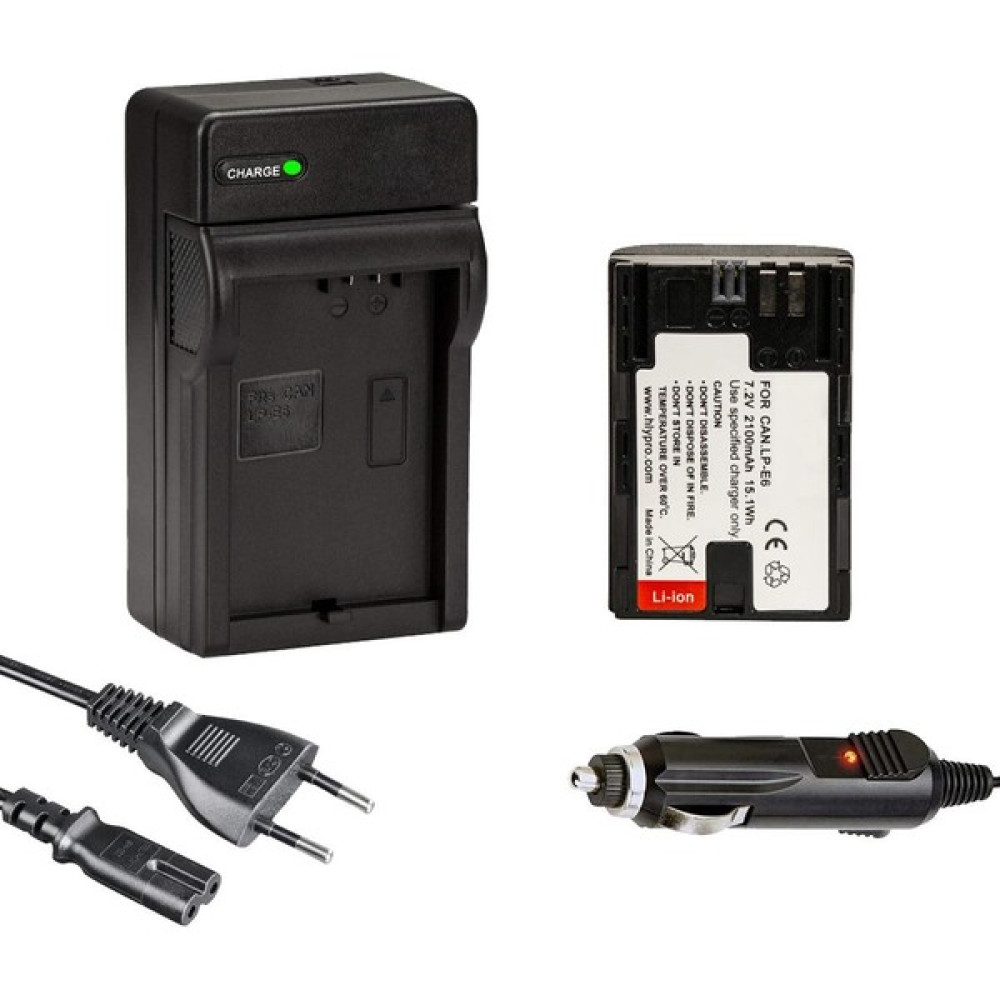 Cazip Shop Cazipshop Canon Lp-E6 BATARYA(2100MAH) + Şarj Cihazı Seti (Eos 5D,6D,7D,60D,70D,80D,90D) - Siyah Piller & Şarj Cihazları Fiyatı
