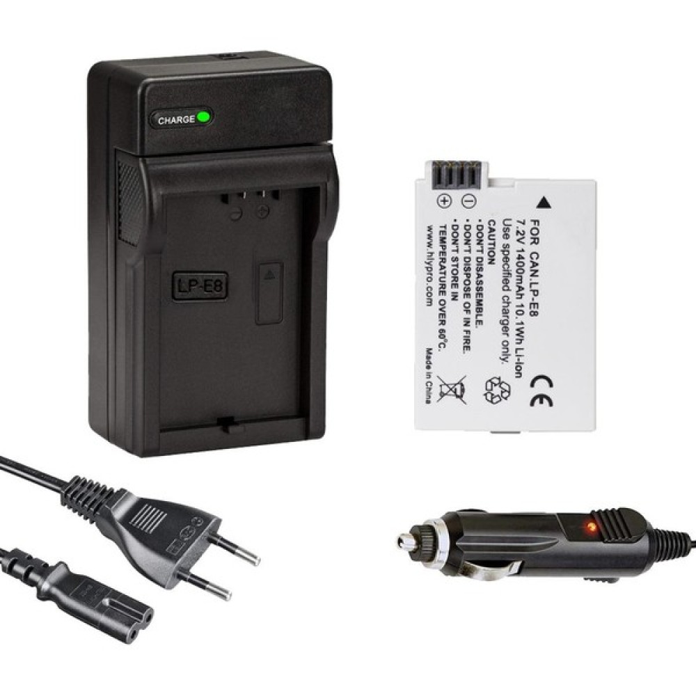 Cazip Shop Cazipshop Canon Lp-E8 BATARYA(1400MAH) + Şarj Cihazı Seti (Eos 550D,600D,650D,700D) - Siyah Piller & Şarj Cihazları Fiyatı