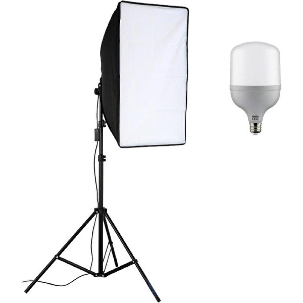 Cazip Shop Video Softbox Sabit Işık Seti Sürekli Işık 50X70 LED Işık Video Kamera Aksesuarları Fiyatı