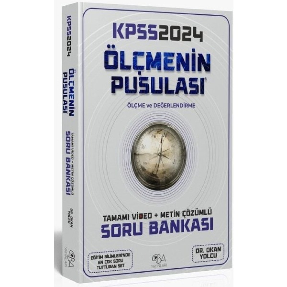 CBA Akademi 2024 KPSS Eğitim Bilimleri Ölçme ve Değerlendirmenin Pusulası Soru Bankası Kaynak Kitapları Fiyatı