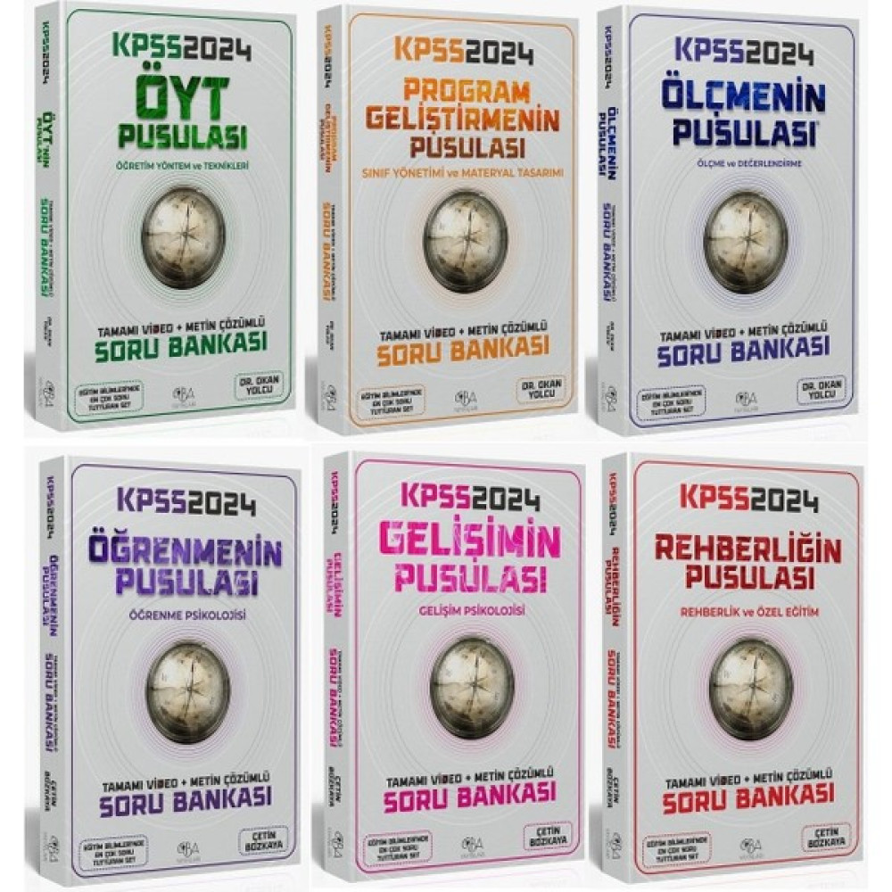 CBA Akademi 2024 KPSS Eğitim Bilimlerinin Pusulası Soru 6 Kitap Kaynak Kitapları Fiyatı