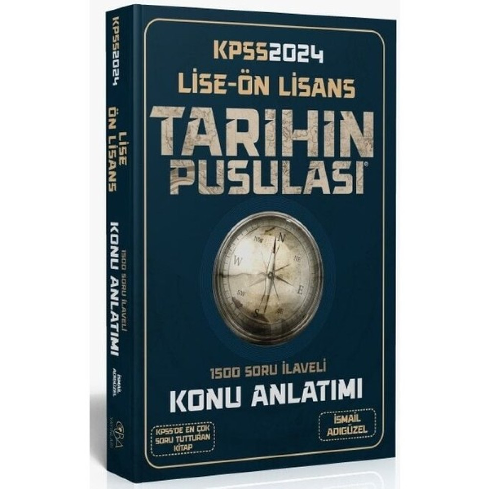 CBA Akademi 2024 KPSS Lise Ön Lisans Tarihin Pusulası Konu Anlatımı Kaynak Kitapları Fiyatı