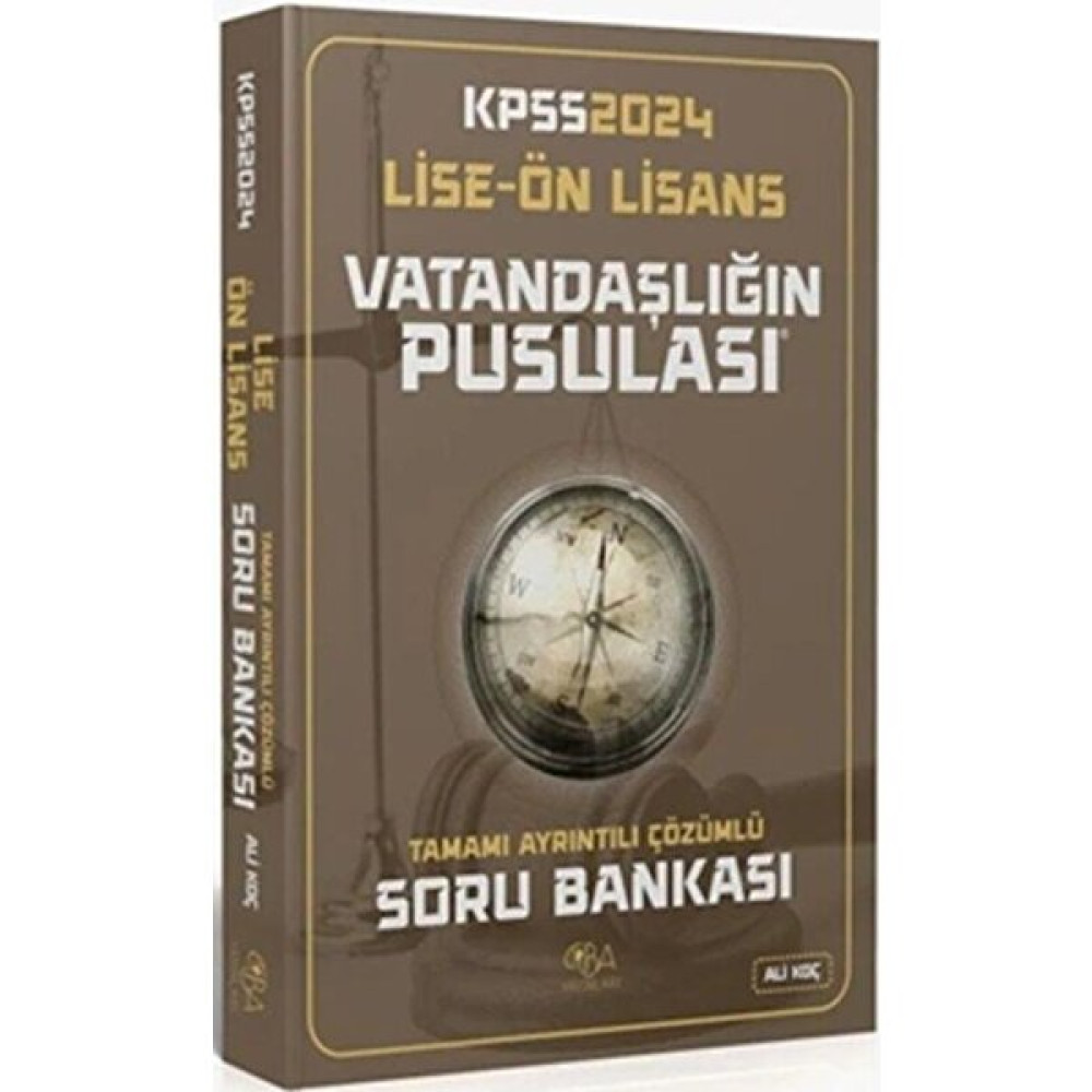 CBA Akademi 2024 KPSS Lise Ön Lisans Vatandaşlık Vatandaşlığın Pusulası Soru Bankası KPSS Fiyatı