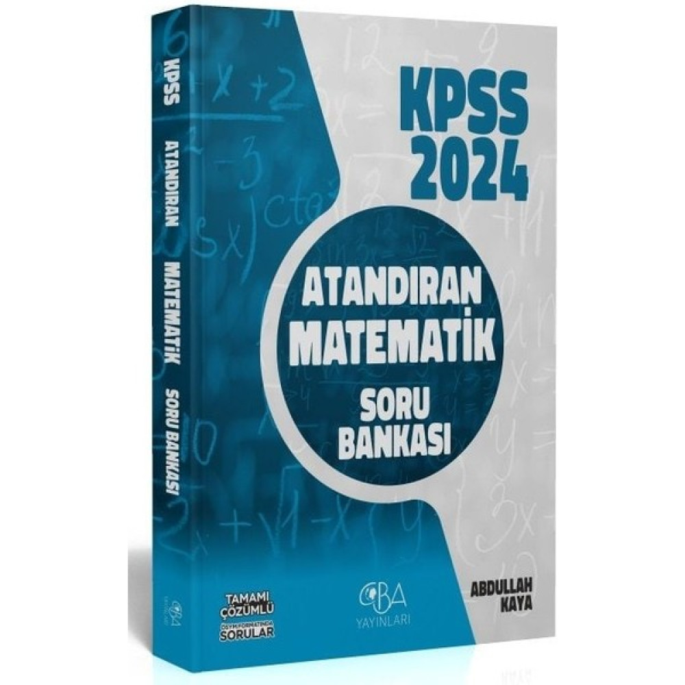 CBA Akademi 2024 KPSS Matematik Atandıran Soru Bankası Çözümlü Kaynak Kitapları Fiyatı
