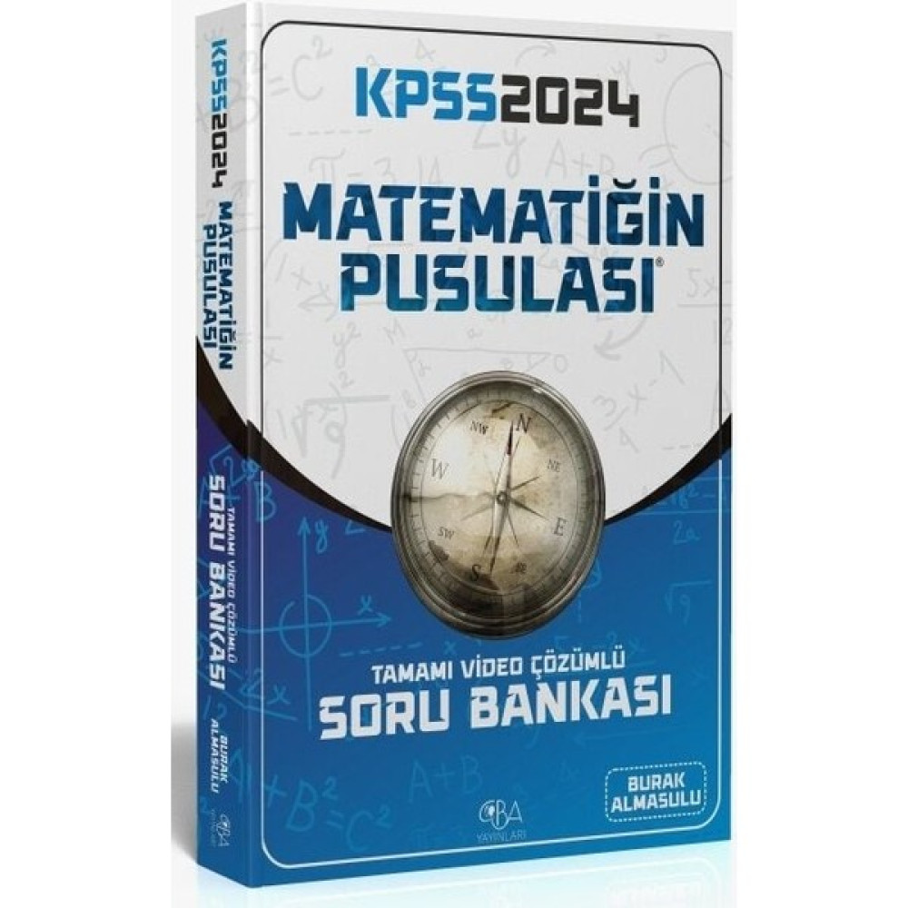 CBA Akademi 2024 KPSS Matematik Matematiğin Pusulası Soru Bankası Video Çözümlü Kaynak Kitapları Fiyatı