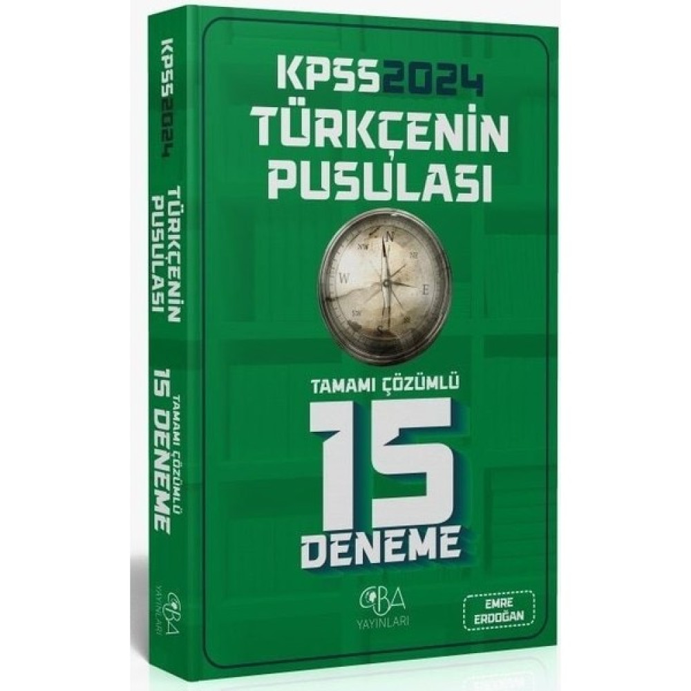 CBA Akademi 2024 KPSS Türkçenin Pusulası 15 Deneme Kaynak Kitapları Fiyatı
