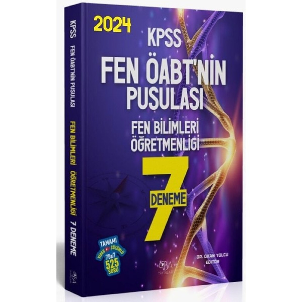 CBA Akademi 2024 ÖABT Fen Bilimlerinin Pusulası 7 Deneme Video Çözümlü Kaynak Kitapları Fiyatı
